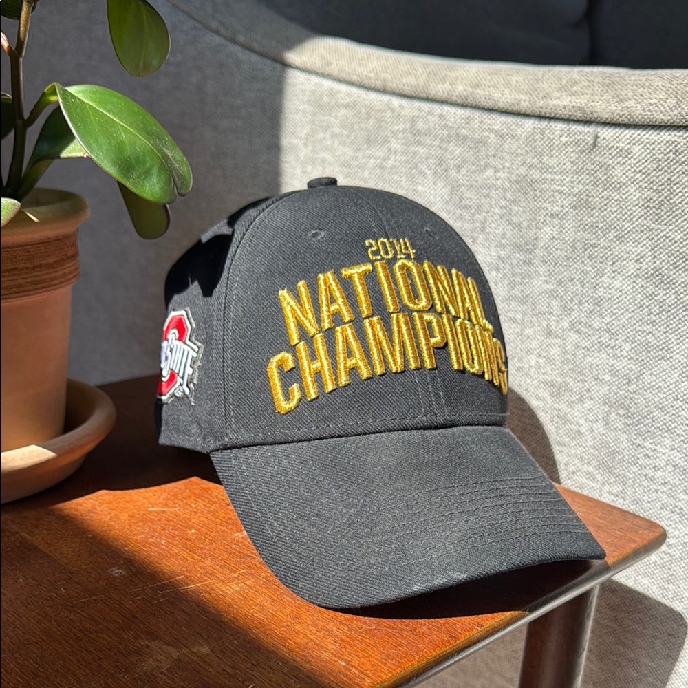 2014 National Champions Ohio State Black baseball hat